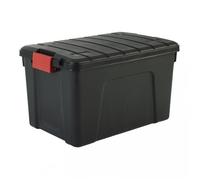 Iris Ohyama, Grande Boîte de rangement plastique, 60 L, SIA-60, Noir