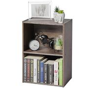 Iris Ohyama – Meuble de rangement CX-2 – Bibliothèque 2 niveaux 40 cm Marron – Assemblage facile