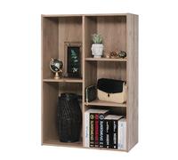 Iris Ohyama Bibliothèque CX-23C – 5 compartiments, modulaire, Marron cendré, L60×P29×H8.79 cm