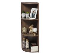 Iris Ohyama, Meuble de Rangement en Bois, Bibliotheque de Coin, 3 Niveaux Étagère, Meuble d'angle Modulaire, Polyvalent, Marron, Ouvert, pour Salon, Bureau, Chambre, Livre, Assemblage Facile, CX-3C