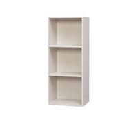 Iris Ohyama, Meuble, étagère de bureau, Bibliothèque, Modulable, Solide- CX-3FN, Chêne Blanc, L29.7 x P42 x H102.9 cm