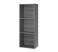 Iris Ohyama, Meuble, étagère de bureau, Bibliothèque, Modulable, Solide, CX-3FN, Chêne Gris, L29.7 x P42 x H102.9 cm