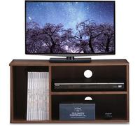 Iris Ohyama, Meuble TV pour écran jusqu'à 43 Pouces, Table de Salon, 3 étagères, Sortie de câbles, Moderne, Bureau, Chambre, Salon - Module Shelf MDB-3S - Marron