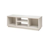 Iris Ohyama, Meuble TV, Meuble tele, Banc TV, Ecran jusqu'à 55 pouces, OTS-125S, Chêne Blanc, L36 x P126 x H41.5 cm