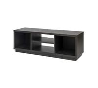 Iris Ohyama, Meuble TV, Support télévision pour ecran jusqu'à 55 Pouces, 4 Etagères, Sortie-câbles, Pieds Ajustables, Chambre, Salon - TV Cabinet Standard OTS-125S - Chêne Noir