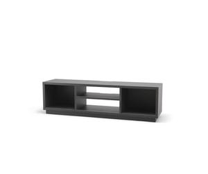 Iris Ohyama, Meuble TV, Meuble tele, Banc TV, Ecran jusqu'à 65 pouces, OTS-150S, Chêne noir, L36 x P150 x H41.5 cm