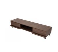 Iris Ohyama, Meuble TV, Support télévision pour ecran jusqu'à 65 Pouces, 4 Etagères, Sortie-câbles, Contemporain, Chambre, Salon - TV Cabinet BAB-150A - Marron