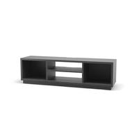 Iris Ohyama, Meuble TV, Support télévision pour ecran jusqu'à 65 Pouces, 4 Etagères, Sortie-câbles, Pieds Ajustables, Chambre, Salon - TV Cabinet Standard OTS-150S - Chêne Noir