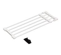 Iris Ohyama, Séchoir téléscopique, 5 barreaux 65/95 cm, Sans fixation, Salle de bain, Montage facile, Dressing - Telescopic Storage Rack H-J-NST65 - Blanc