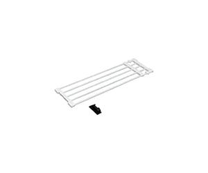 Iris Ohyama, Séchoir téléscopique, 5 barreaux 75/120 cm, Sans fixation, Salle de bain, Montage facile, Dressing - Telescopic Storage Rack H-J-NST75 - Blanc