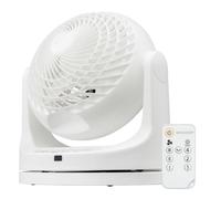 Iris Ohyama, Ventilateur de table silencieux, puissant & portable, 23m², PCF-MKC18, Blanc