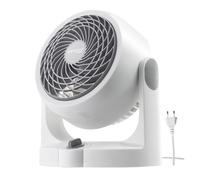 Iris Ohyama 530372 Ventilateur Silencieux de Bureau - Woozoo - HD15N, Plastique, Blanc, 34 W, 13 m², 24,1 x 17,5 x 26,6 cm