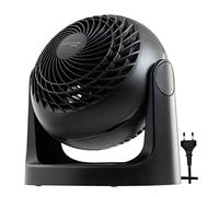 Iris Ohyama Woozoo, Ventilateur de bureau silencieux, puissant & portable, 13m², Portée 12m, Inclinaison verticale à 360°, Bureau - Woozoo PCF-HE15 - Noir