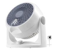 Iris Ohyama Woozoo Ventilateur de Table, 23㎡, Ventilateur de Bureau, Blanc, 3 Vitesses, Silencieux, Portable, Idéal pour Chambre, Salon, Cuisine, Refroidisseur d'air, Puissant, PCF-HD18N