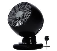 Iris Ohyama Woozoo Ventilateur de Table, 23㎡, Ventilateur de Bureau, Noir, 3 Vitesses, Oscillation, Inclinaison, Silencieux, Idéal pour Chambre, Salon, Cuisine, Refroidisseur d'air, Puissant, PCF-M18
