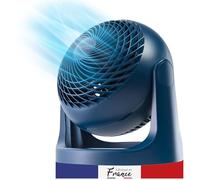 Iris Ohyama, Woozoo Ventilateur de Table, 23m², Inclinaison verticale 360°, Bleu, 3 Vitesses, Silencieux, Portable, Idéal pour Chambre, Cuisine, Refroidisseur d'air, Puissant, PCF-HE18