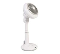 Iris Ohyama Woozoo, Ventilateur sur Pied, 37㎡, Blanc, 10 Vitesses, Télécommande, Moteur DC, Silencieux 25 dB Mode Nuit, Oscillation Multidirectionnelle, Minuterie 8h, Puissant, STF-DC15T