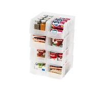 IRIS USA 585566 Lot de 8 boîtes de rangement Transparent Taille M