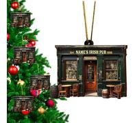 Irish Pub Ornament | Ornement Irish Lucky | Ornement de Pub | Pub Sign Ornament | Miniatures Pub Ornament | Ornement de bar | Holiday Pub Decors