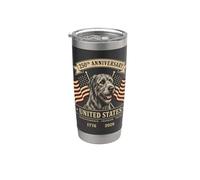 Irish Wolfhound 250 USA Anniversary Gobelet isotherme en acier inoxydable double paroi