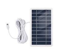 Irishom Chargeur Solaire Portable 2W 5V Chargeur de Panneau Solaire étanche pour Le Camping avec Prise Micro USB pour Charger Les téléphones Portables Mini Ventilateurs LED Light Home Monitor Camera