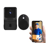 Irishom Sonnette Vidéo sans Fil avec Caméra De Sécurité Visuelle Intelligente Visiophone sans Fil avec Carillon Haute Résolution 1080p avec Vision Nocturne IR Surveillance Audio Bidirectionnelle