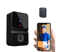 Irishom Sonnette vidéo sans fil intelligente avec vision nocturne 450P Audio à 2 voies Cloud Storage alimenté par batterie