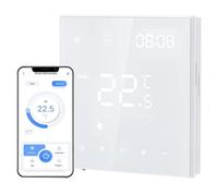 Irishom Thermostat Connecté WiFi Chauffage de l'eau Thermostats d'Ambiance Programmable Régulateur de Température Mural avec LCD Numérique Compatible Tuya 3A,Blanc
