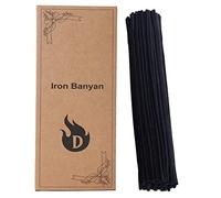 Iron Banyan 100 bâtonnets diffuseurs 25 cm rotin Naturel | Bâtonnets de rechange en rotin naturel pour diffuseur d'huiles essentielles, recharge pour parfum d'ambiance, noir