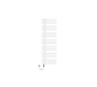 Radiateur de salle de bain en fer avec élément chauffant de 900 W, 500 x 1600 mm, blanc