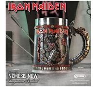 Nemesis Now Iron Maiden Senjutsu Chope Senjutsu en résine grise sous licence officielle Iron Maiden avec insert amovible moulé dans la résine de qualité supérieure peinte à la main