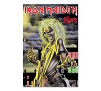 Iron Maiden Killers Maxi poster 90 cm x 60 cm sous licence officielle Grand album en métal lourd pour chambre à coucher, décoration de studio