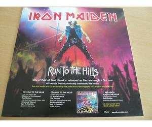 Iron Maiden - Run To The Hills 12"" Advert - 30x30cm - Affiche / Poster