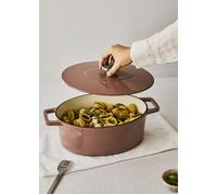 IRON POT - Cocotte En Fonte Émaillée Moka & 30 Cm / 4,66 L