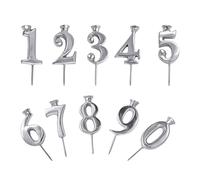 Iron Reusable Candlestick - Number Candle Holders | Number Cake Candles Holder | Numbers Candle Holders for Kids Adults Boys Girls Men Women Cake Birthday Party Celebration Wedding Day