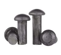 Iron Semi-round Head Solid Rivets, Round Head Drive Rivets, Diameter 3-10mm, Suitable for Factories and Home Renovations (M4*20)