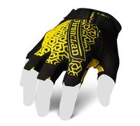 Ironclad Gants de Jeu, Couverture Demi-Doigt, Ajustement précis, poignée en Silicone performante, Construction évacuant l'humidité, 1 Paire