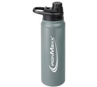 IronMaxx Hot & Cold Bottle - Ash Grey 800ml | Gourde isotherme inox pour boissons chaudes & froides | Étanche & sans BPA | Sport & outdoor