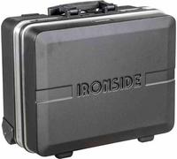 Ironside 100-605 ABS Mallette à outils professionnelle 36L, avec fonction trolley, grise/noire/argentée