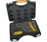 Ironside 117-335 Jeu de clés à cliquet12t en coffret, noir/jaune
