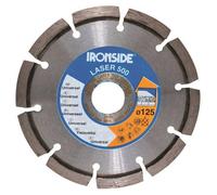 Ironside 241-032/304320 Disque abrasif diamanté 125mm 2,2/6mm Laser 500, segmenté, gris