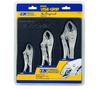IRWIN 10508020 Vise-Grip Original Pince-Etaux, Argent, Set de 3 Pièces