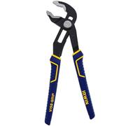 IRWIN 2078110 Pince à étau, mâchoire en V, 25,4 cm, bouton poussoir et coulissant, anti-pincement, antidérapante