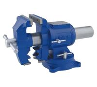 Irwin Étau de mécanicien à base tournante – mors pivotants avec enclume – 125 mm