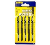 lot de 5 lames de scie sauteuse coupe bois - t144dp - 6 tpii - 100 mm