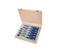 Irwin Marples M444 Bord Biseauté Burin Bleu Puce Poignée Set, 6 Pièce MAR444S6