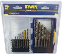 Irwin Metallbohrer HSS-E Cobalt, Set 15-tlg.