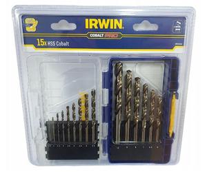 Irwin Metallbohrer HSS-E Cobalt, Set 15-tlg.