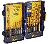 Irwin Tools 4935607 Lot de 15 forets en acier rapide revêtus de nitrure de titane