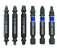 IRWIN Tools Impact Performance Series Grip Lot de 6 embouts d'extraction de vis à double extrémité 1876225